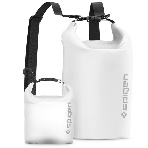 Spigen 防水バッグドライバッグ 20L / 2L 2個セット IPX6認証 リュック 防水バッグ 大容量 海 プール ダイビング スタッフバッグ ドラム型リュック PVC A630 AMP06026 (スノー・ホワイト)の通販は