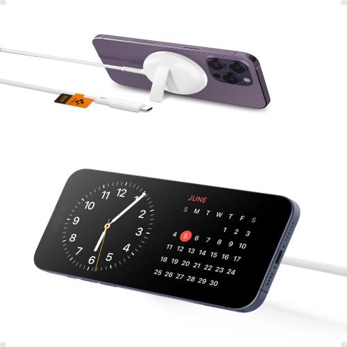 Spigen ArcField MagFit 15W MagSafe充電器 [ 15W 高速充電 ワイヤレス充電器 キックスタンド パッド USB type C ] iPhone 15 14 Plus Pro Max iPhone 13 iPhone 12 ホワイトの通販は 6,733円