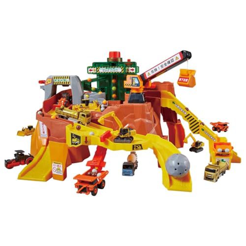 タカラトミー(TAKARA TOMY) トミカ 岩がゴロゴロ!ビッグ工事現場の通販は