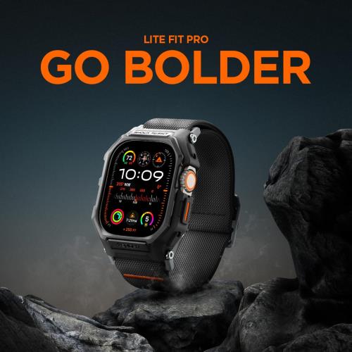 Apple Watch2 バンド Apple Watch Ultra 49mm ナイロン ファブリック 速乾 簡単装着 調節可能 ベルクロあり 軽量 耐久性 スポーツバンド Series 9/8/SE2/7/6/SE/5/4/3/2/1 45mm/44mm/42mm 対応 デュラプロ・フレックス・ウルトラ AMP05982 (カーキ)