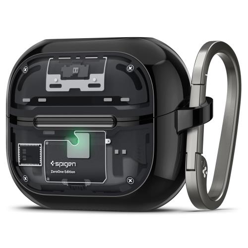 Spigen Galaxy Buds 3 Pro/Buds 3 ケース 透明 クリア ワイヤレス充電 対応 リング カラビナ付き スリム 軽量 耐衝撃 すり傷防止 ウルトラ・ハイブリッド ACS08331 (ゼロ？ワン)の通販は 8,336円