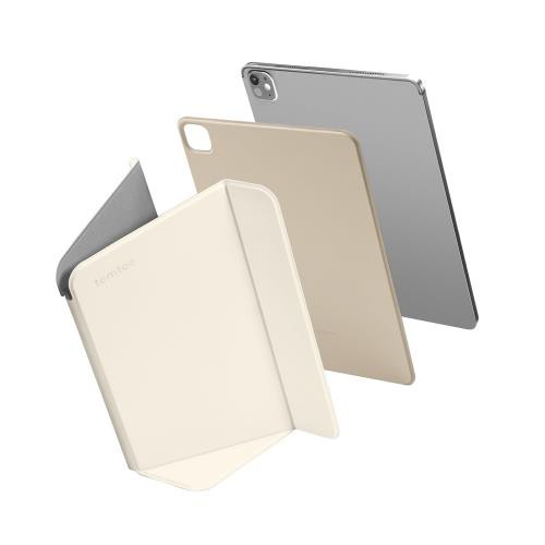tomtoc iPad Pro 11インチ ケース M4 2024 スタンドケース 強力マグネット吸着式 スリム 保護 カバー 4モード Pencil Pro対応 自動ウェイク/スリープ ホワイトの通販は
