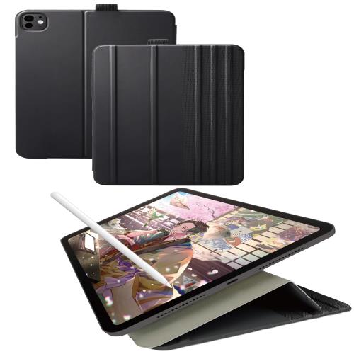 エレコム ipad pro 11インチ (M4) 2024年モデル ケース 7段階の角度調整可能 ペン収納 フラップ付き TB-A24PMWVDBKの通販は