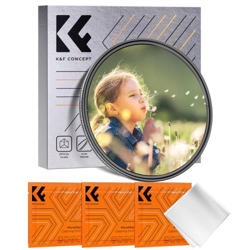 KF Concept 72mm 1/8ブラックミストND2-32フィルター 多機能フィルター 2in1 一枚二役 ソフト効果+減光効果 可変NDフィルター ソフトフィルター 18層ナノコーティング（Nano-Klear）