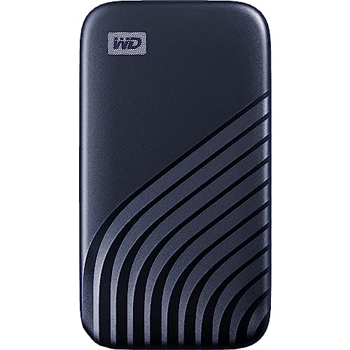 ウエスタンデジタル(Western Digital) WD ポータブルSSD 2TB ブルー USB3.2 Gen2 Type-c My Passport SSD 最大読取り1050 MB/秒 外付け /