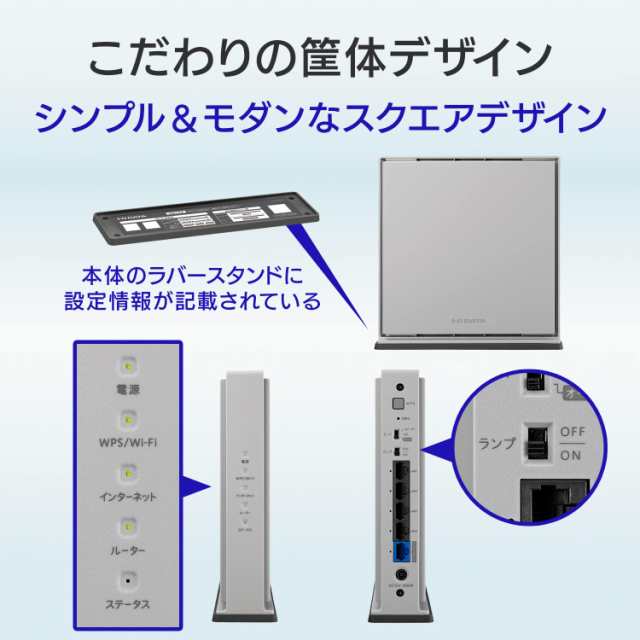 アイ・オー・データ WiFi ルーター 無線LAN Wi-Fi6 AX3000 2402+574Mbps IPv6対応 日本メーカー iPhone/Android / PS5 / Nintendo Switc