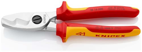 クニペックス KNIPEX 9516-200 絶縁ケーブルカッター 1000V (SB)