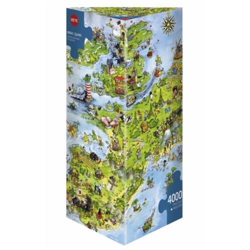 HEYE Puzzle ヘイパズル 08854 Marino Degano : United Dragons of Europe (4000 pieces)
