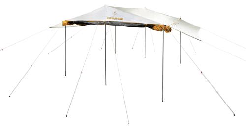 キャプテンスタッグ BBQ用 テント タープ キャノピー付き サンシェード レジーナメッシュM-3166