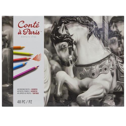 Conte コンテ・ア・パリ パステルペンシル アソートセット 48色セット 500017