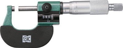 新潟精機 SK カウントマイクロメーター 機械式カウンター表示 0-25mm MC122-25C