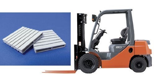 青島文化教材社 1/32 特殊荷役 No.04 トヨタLF ジェネオ20 カウンターリフト パレットセット