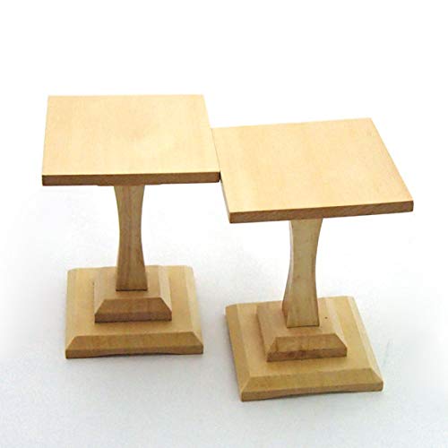 将棋 駒台 本榧の次ぐ ヒバ ３寸 １本足