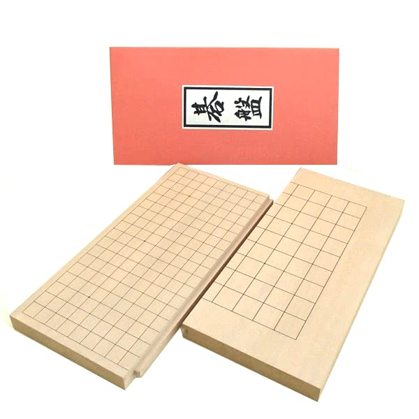 碁盤・将棋 これは便利1面で両方楽しめる 新桂10号差込スライド式碁盤（裏面将棋盤）