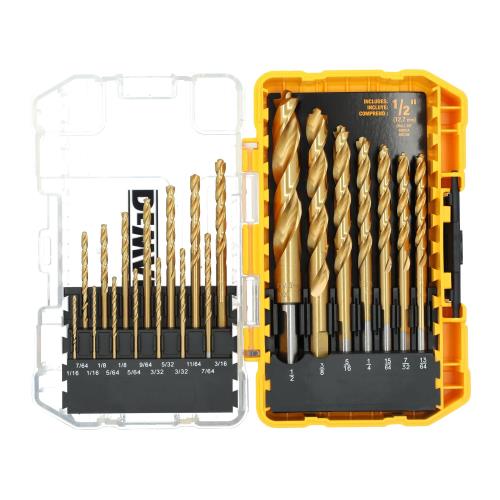 DEWALT DW1361 Titanium Pilot Point Drill Bit Set, 21-Piece [並行輸入品]