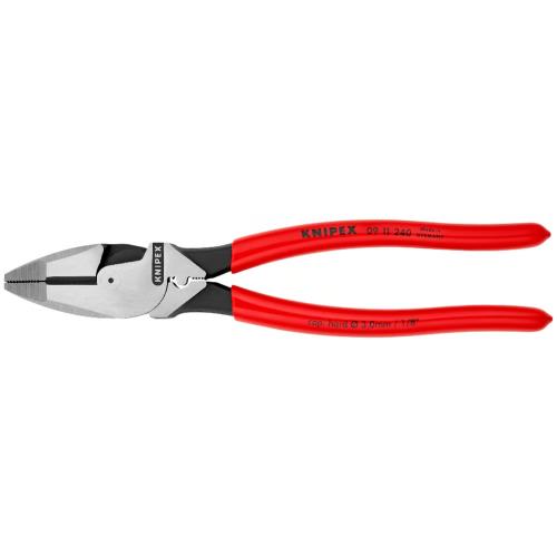 クニペックス KNIPEX 0911-240 配線工事用豪然たるプライヤー(圧着付)