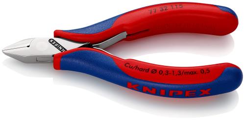 クニペックス KNIPEX 7732-115 エレクトロニクスニッパー (SB)