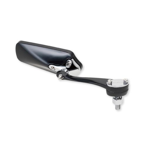 タナックス バイクミラー ナポレオン リゼットミラー ピアノブラック ブルー鏡 左右共通 10mm正ネジ AMS-104-10