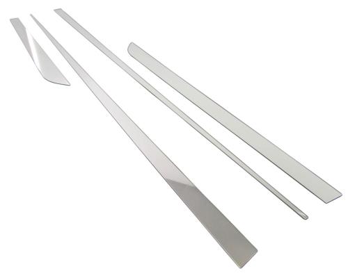 BRIGHTZ スカイライン V36 4ドア車用 超鏡面ステンレスメッキサイドドアモール 4PC  SID-MOL-041  3860