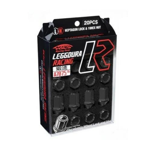 KYO-EI [ 協永産業 ] Kics LEGGDURA RACING [ LEGGDURA RACING ] M12XP1.5 フ゛ラック [ 個数:20P ] [ 品番 ] KIC1K ブラック