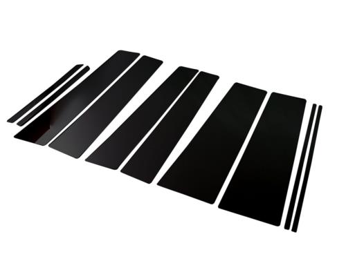 BRIGHTZ ステップワゴン RK1 RK2 超鏡面ステンレスブラックメッキピラーパネル バイザー無用 10PC  PIL-BLA-209  RK K1 K2 1 2 5060