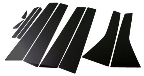 BRIGHTZ ストリーム RN6-9 超鏡面ブラックメッキピラーパネルカバー 10PC バイザー無し用  PIL-BLA-212  5064