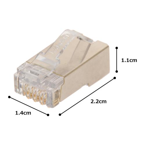 パンドウイット Cat5eシールド付き モジュラープラグ MPS588-C