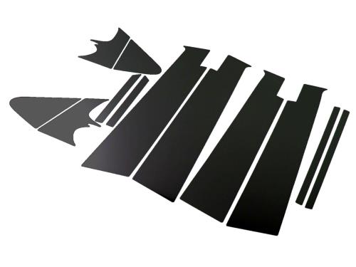 BRIGHTZ アクア NHP10 超鏡面ステンレスブラックメッキピラーパネル 有用 12PC  PIL-BLA-064  6142