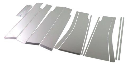 BRIGHTZ エルグランド E52 PE52 PNE52 TE52 TNE52 超鏡面ステンレスメッキピラーパネル 有用 14PC  PIL-SIL-142  6157