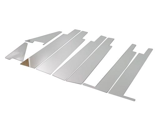 BRIGHTZ パレット MK21S 超鏡面ステンレスメッキピラーパネル 標準バイザー有用 8PC  PIL-SIL-285  6497
