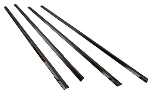 BRIGHTZ フォレスター SH5 SH9 SHJ 超鏡面ステンレスブラックメッキウィンドウフレームトリム 4PC  WIN-BLA-079  6462