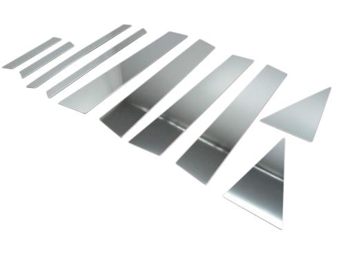 BRIGHTZ プリウスα ZVW40W ZVW41W 超鏡面ステンレスブラックメッキピラーパネル 有用 10PC  PIL-BLA-306  プリウス α アルファ アルファー アルフア アルフアー 6507