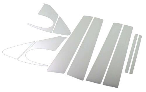 BRIGHTZ カローラアクシオ NZE164 NRE160 NZE161 超鏡面ステンレスメッキピラーパネル バイザー無用 12PC  PIL-SIL-164  11401