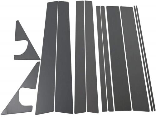 BRIGHTZ セレナ C26 超鏡面ステンレスブラックメッキピラーパネル バイザー無用 12PC  PIL-BLA-227  FC26 C26 HC26 NC26 FNC26 HFC26 26 11415