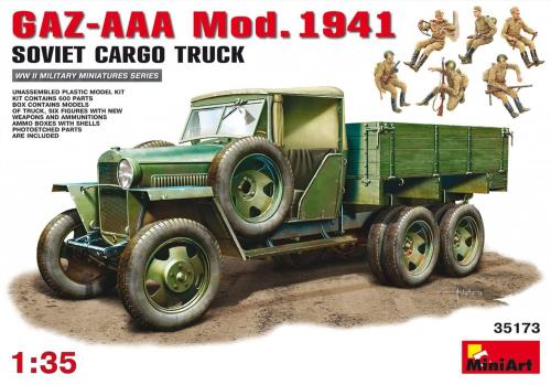 ミニアート 1/35 GAZ-AAA 1941ソビエトカーゴトラック プラモデル