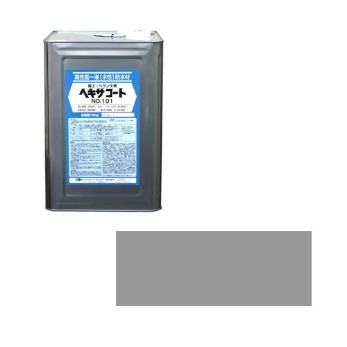 ニッペ ペンキ 塗料 ヘキサコート NO.101 16kg グレー 水性 つやなし 屋外 日本製 4976124825125_2