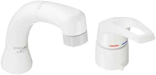 KVK 洗面用シングルレバー式シャワー ヒートン付仕様 ホワイト KM8007CN 25,456円