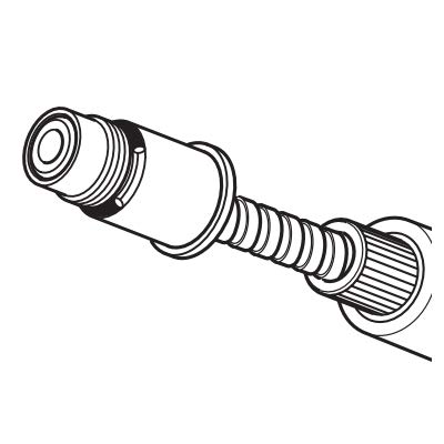 KVK キッチン用シャワーホースグレー1.3m Z410405