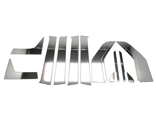 BRIGHTZ N-WGN JH1 JH2 超鏡面ステンレスメッキピラーパネル バイザー無用 14PC  PIL-SIL-037  NWGN N WGN エヌ ワゴン エヌワゴン JH 1 2 12260