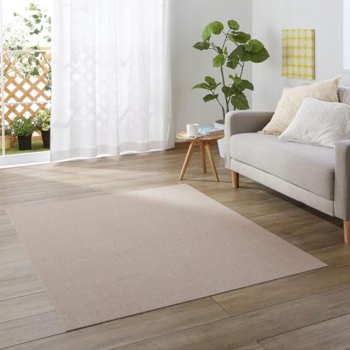 日本製 消臭 洗えるサンコー ペット用 撥水 タイルマット ずれない ジョイントマット 30×30cm ベージュ 20枚 カーペットタイプ おくだけ吸着 タイルマット KH-94