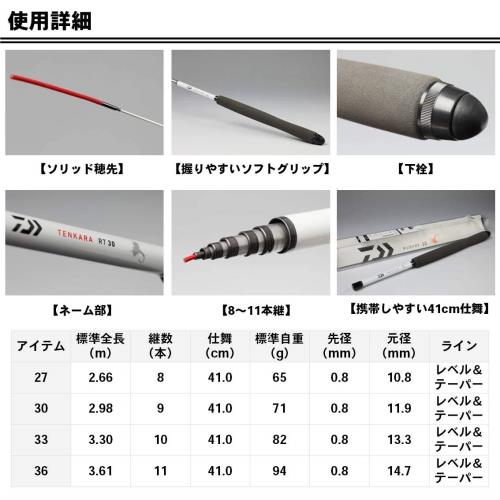 ダイワ(DAIWA) 渓流竿 テンカラRT 30 釣り竿