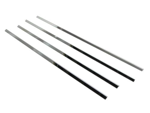 BRIGHTZ スペーシアカスタム MK32S MK42S 超鏡面ステンレスブラックメッキウィンドウモール 4PC  WIN-BLA-056  MK MK32 K32 32 スペーシア カスタム 14856