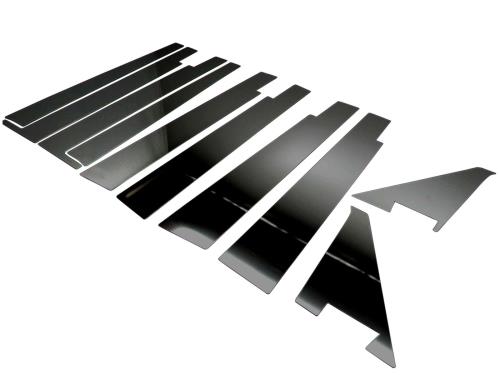 BRIGHTZ ソリオ MA15S 超鏡面ステンレスブラックメッキピラーパネル バイザー有用 10PC  PIL-BLA-231  MA MA15 A15 15 15032