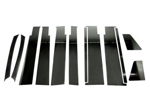 BRIGHTZ タント LA600S LA610S 超鏡面ステンレスブラックメッキピラーパネル バイザー有用 12PC  PIL-BLA-237  LA LA600 A600 LA610 A610 610 15015