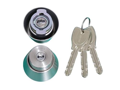 MIWA(美和ロック) PRシリンダー LAタイプ　鍵 交換 取替え MCY-204 LA/LAMA/DAステンレスへヤーライン色(ST)33〜41mm