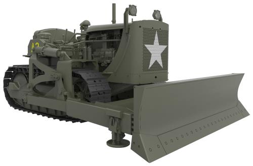 ミニアート 1/35 アメリカ陸軍ブルドーザー プラモデル