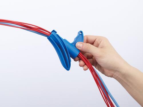 ヘラマンタイトン 配線結束・保護用チューブ ヘララップ (専用工具HAT 1個入) 標準 乳白色 25m HWPE20