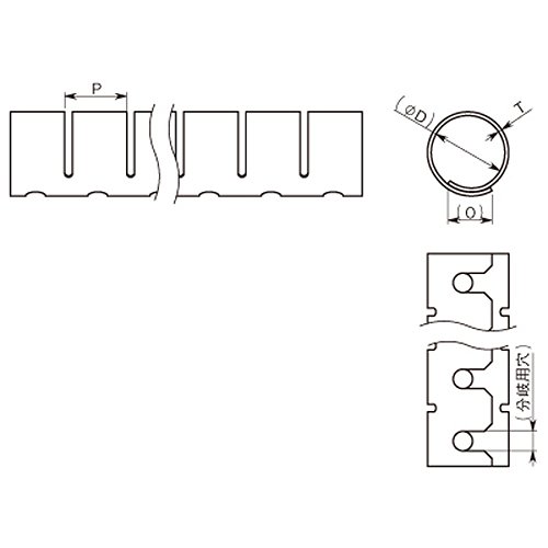 ヘラマンタイトン 配線結束・保護用チューブ ヘララップ (専用工具HAT 1個入) 標準 乳白色 25m HWPE20