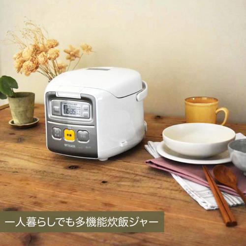 タイガー魔法瓶(TIGER) 炊飯器 3合 一人暮らし用 マイコン 調理メニュー付き 炊きたて ホワイト JAI-R551W_2