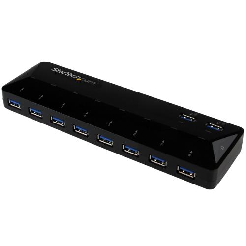 StarTech.com 10ポート USB 3.0ハブ 急速充電専用ポート搭(2ポート x 1.5A) ST103008U2C